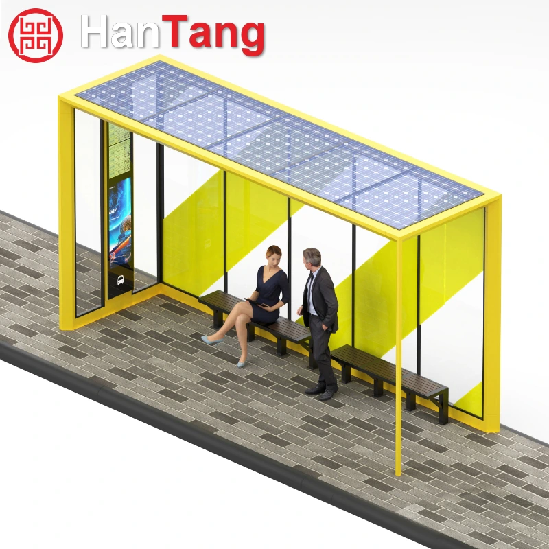 Stainless Steel Bus Station Shelter