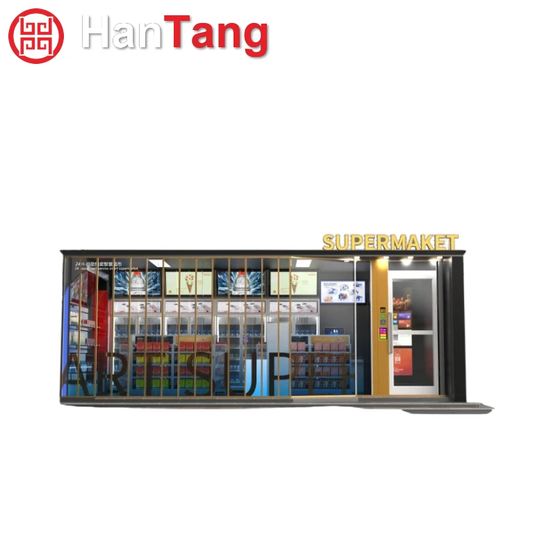 Vending Kiosk with Relaxation Area for Guests